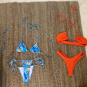 2 paired bikini sets